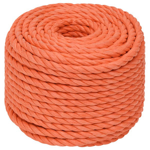 vidaXL Work Rope Orange 20 mm 50 m Polypropylene