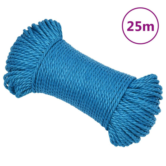 vidaXL Work Rope Blue 3 mm 25 m Polypropylene