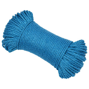 vidaXL Work Rope Blue 3 mm 100 m Polypropylene