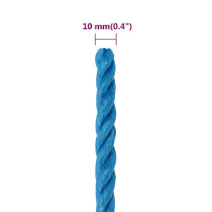 vidaXL Work Rope Blue 10 mm 25 m Polypropylene