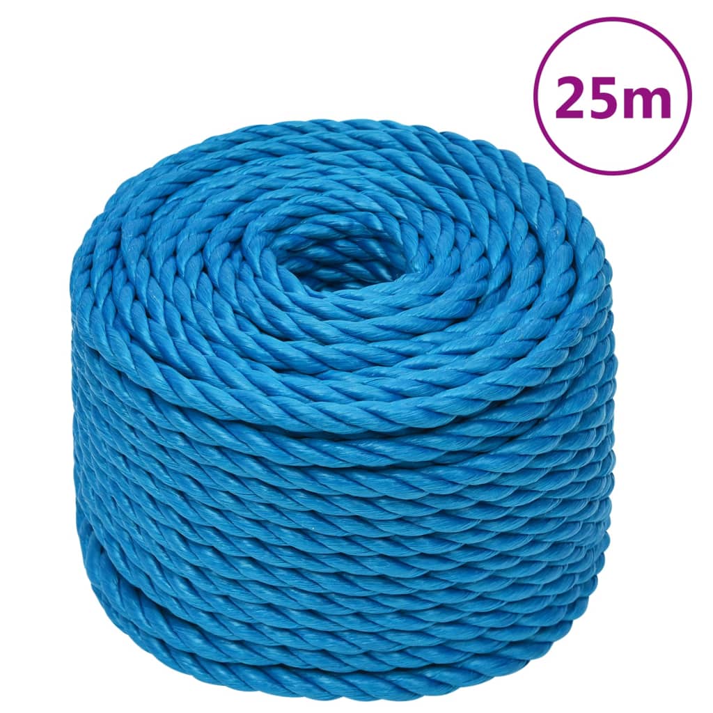 vidaXL Work Rope Blue 12 mm 25 m Polypropylene