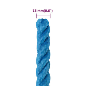 vidaXL Work Rope Blue 16 mm 25 m Polypropylene