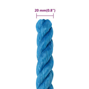 vidaXL Work Rope Blue 20 mm 25 m Polypropylene