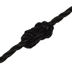 vidaXL Work Rope Black 6 mm 500 m Polypropylene