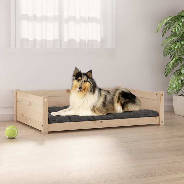 vidaXL Dog Bed 95.5x65.5x28 cm Solid Pine Wood