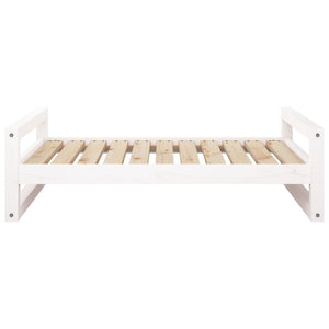 vidaXL Dog Bed White 95.5x65.5x28 cm Solid Pine Wood