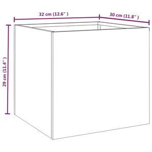 vidaXL Planter 32x30x29 cm Corten Steel