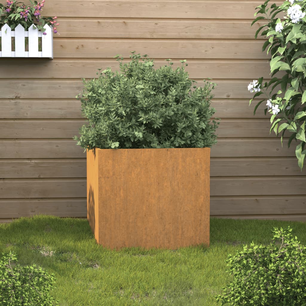 vidaXL Planter 32x30x29 cm Corten Steel