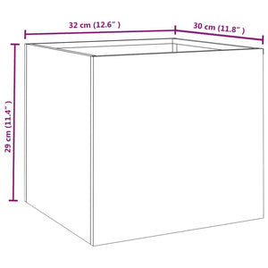 vidaXL Planters 2 pcs 32x30x29 cm Corten Steel