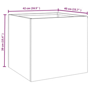 vidaXL Planters 2 pcs 42x40x39 cm Corten Steel