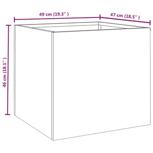 vidaXL Planters 2 pcs 49x47x46 cm Corten Steel