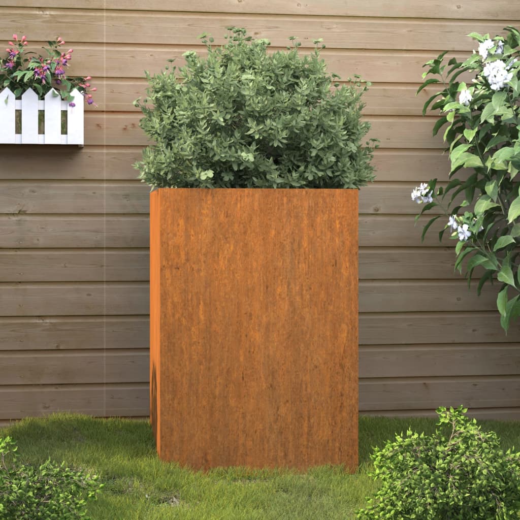 vidaXL Planter 42x38x75 cm Corten Steel