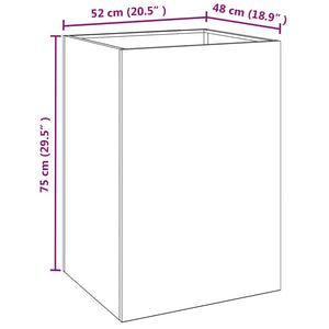 vidaXL Planter 52x48x75 cm Corten Steel