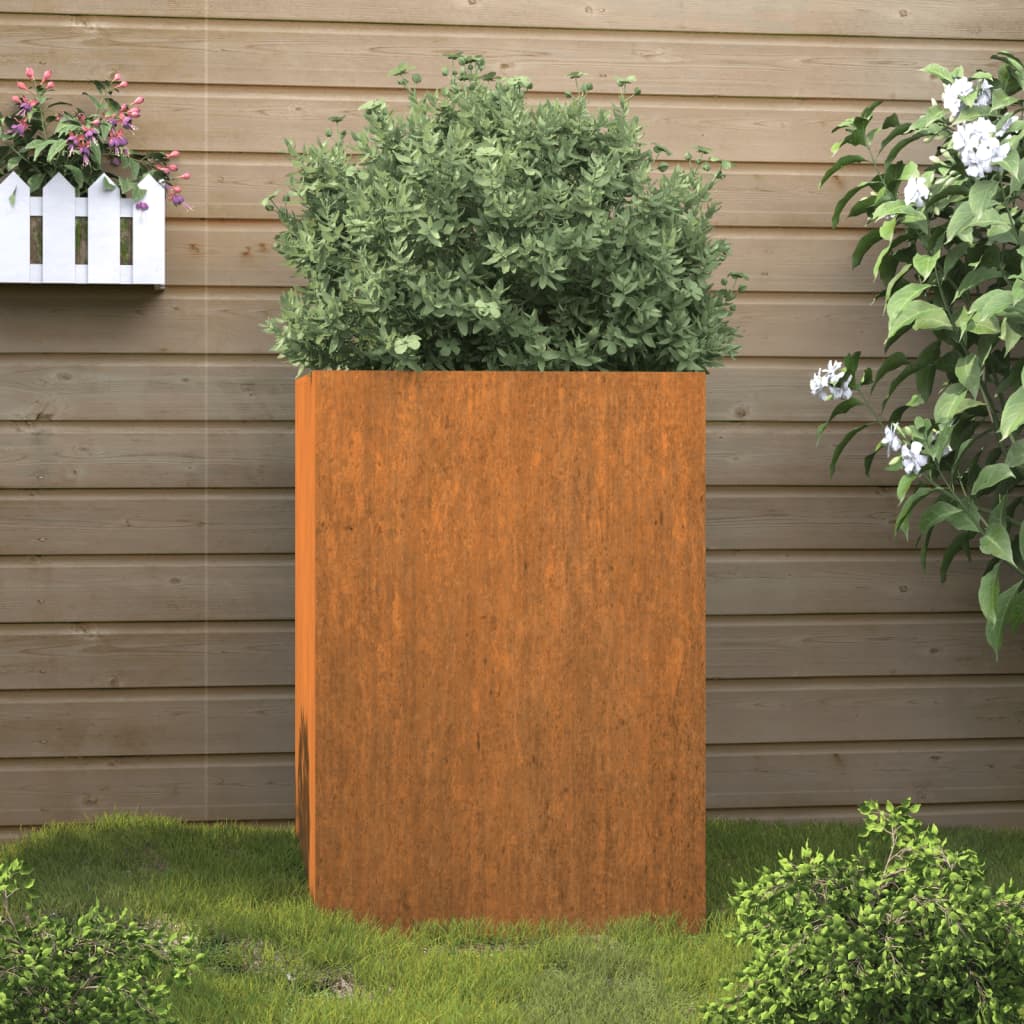 vidaXL Planter 52x48x75 cm Corten Steel