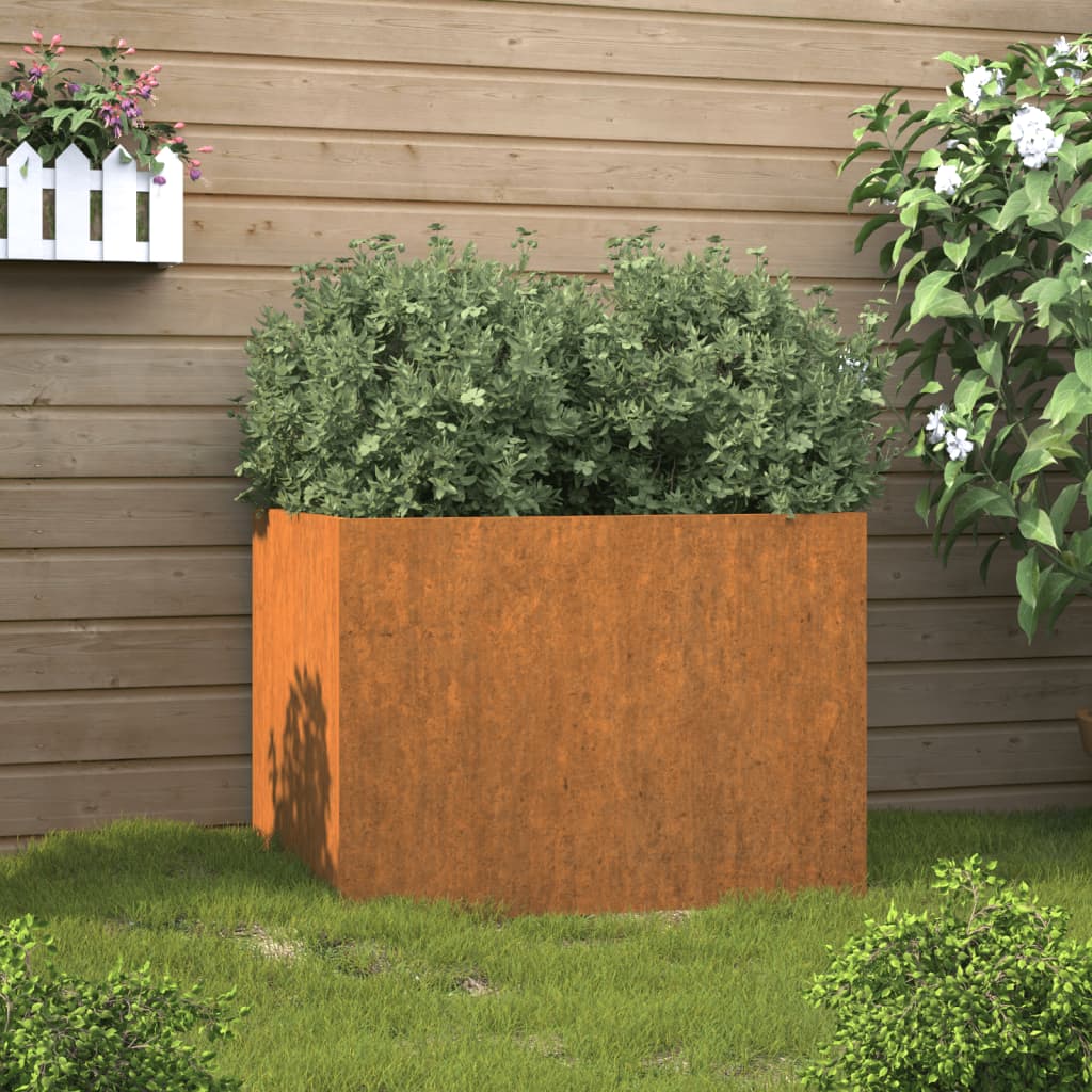 vidaXL Planter 62x47x46 cm Corten Steel