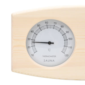 vidaXL 2 in 1 Sauna Hygrothermograph and Sand Timer Set Solid Wood Pine