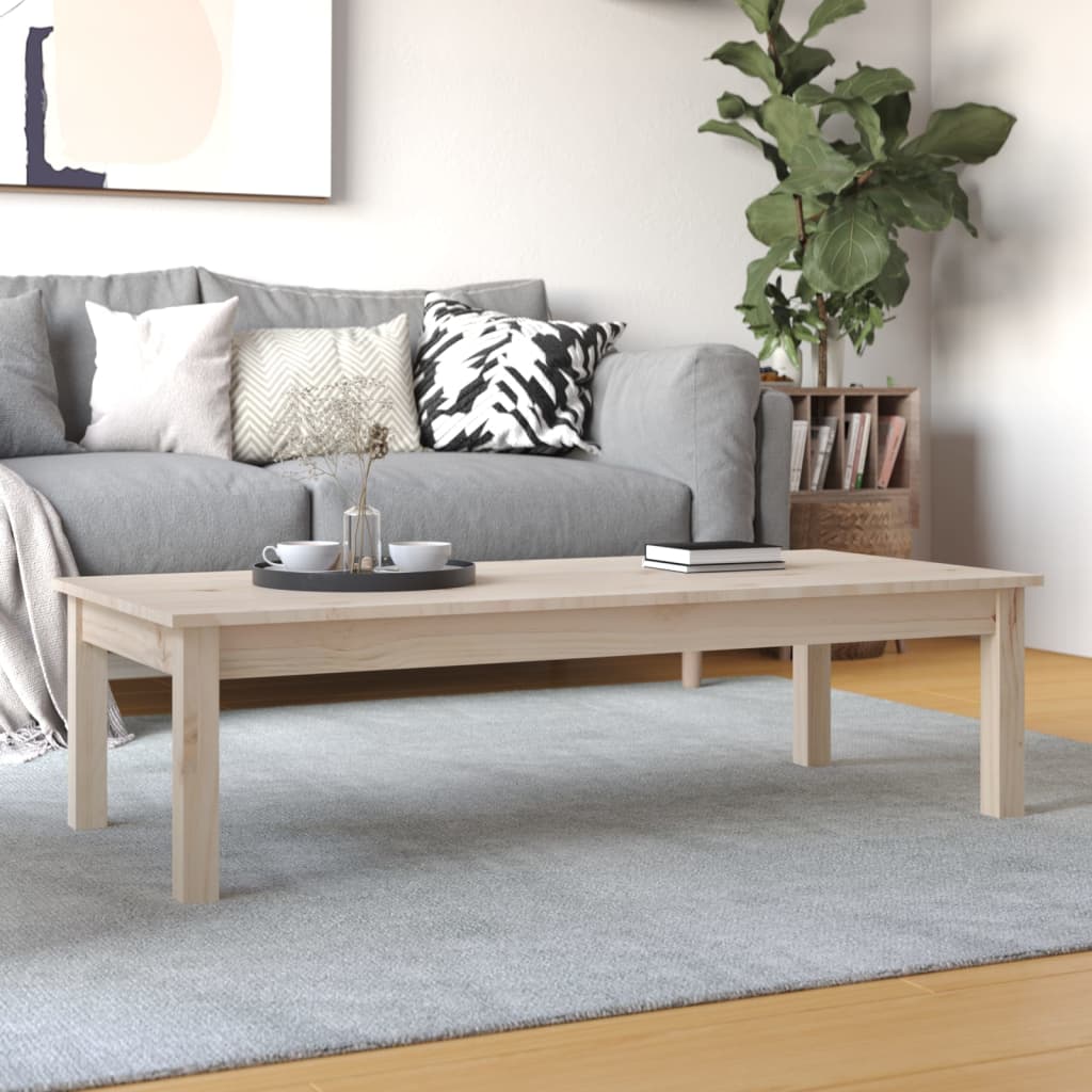 vidaXL Coffee Table 110x50x30 cm Solid Wood Pine