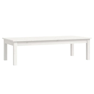 vidaXL Coffee Table White 110x50x30 cm Solid Wood Pine