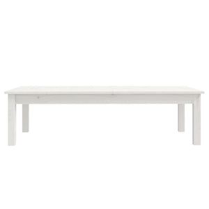 vidaXL Coffee Table White 110x50x30 cm Solid Wood Pine