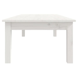 vidaXL Coffee Table White 110x50x30 cm Solid Wood Pine