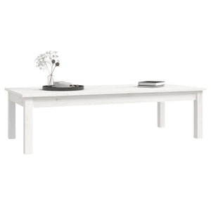 vidaXL Coffee Table White 110x50x30 cm Solid Wood Pine