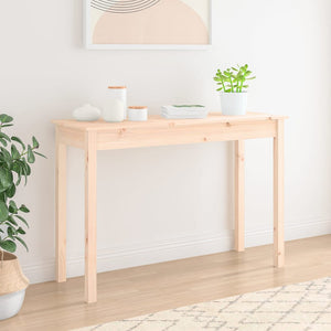 vidaXL Console Table 110x40x75 cm Solid Wood Pine