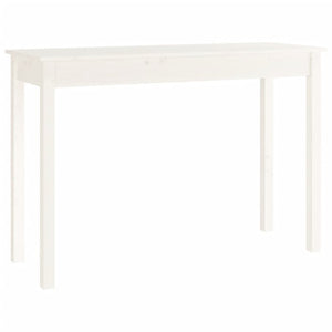 vidaXL Console Table White 110x40x75 cm Solid Wood Pine