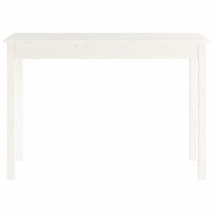 vidaXL Console Table White 110x40x75 cm Solid Wood Pine