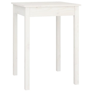 vidaXL Dining Table White 55x55x75 cm Solid Wood Pine