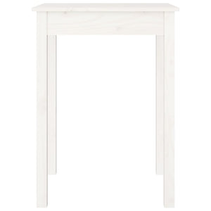 vidaXL Dining Table White 55x55x75 cm Solid Wood Pine