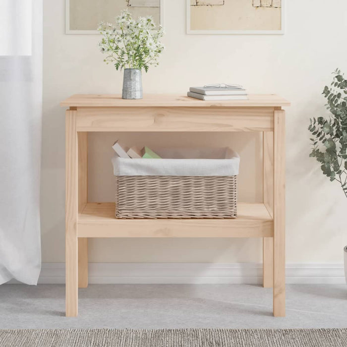 vidaXL Console Table 80x40x75 cm Solid Wood Pine