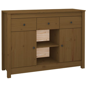 vidaXL Sideboard Honey Brown 100x35x74,5 cm Solid Wood Pine