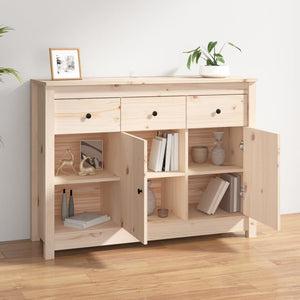 vidaXL Sideboard 100x35x74 cm Solid Wood Pine