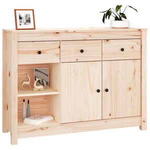 vidaXL Sideboard 100x35x74 cm Solid Wood Pine