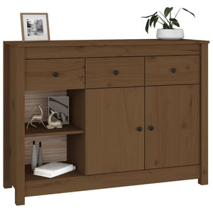 vidaXL Sideboard Honey Brown 100x35x74 cm Solid Wood Pine