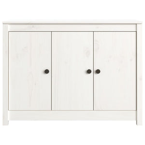 vidaXL Sideboard White 100x35x74 cm Solid Wood Pine