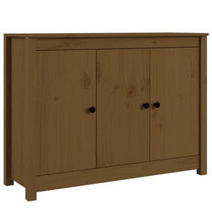 vidaXL Sideboard Honey Brown 100x35x74 cm Solid Wood Pine