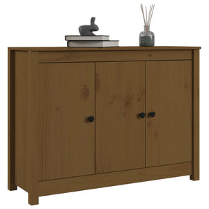 vidaXL Sideboard Honey Brown 100x35x74 cm Solid Wood Pine