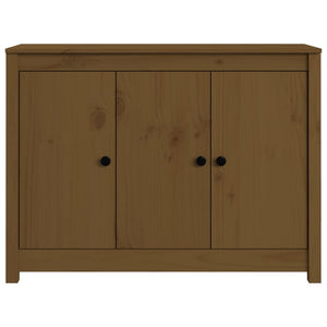 vidaXL Sideboard Honey Brown 100x35x74 cm Solid Wood Pine