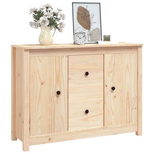 vidaXL Sideboard 100x35x74 cm Solid Wood Pine