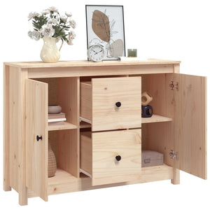 vidaXL Sideboard 100x35x74 cm Solid Wood Pine