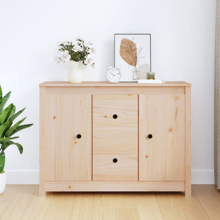 vidaXL Sideboard 100x35x74 cm Solid Wood Pine