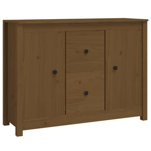 vidaXL Sideboard Honey Brown 100x35x74 cm Solid Wood Pine