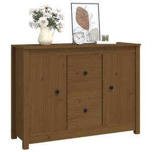 vidaXL Sideboard Honey Brown 100x35x74 cm Solid Wood Pine