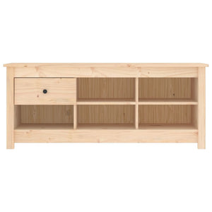 vidaXL Shoe Cabinet 110x38x45.5 cm Solid Wood Pine