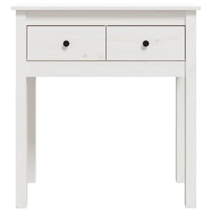 vidaXL Console Table White 70x35x75 cm Solid Wood Pine