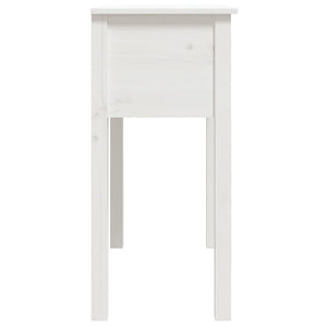 vidaXL Console Table White 70x35x75 cm Solid Wood Pine