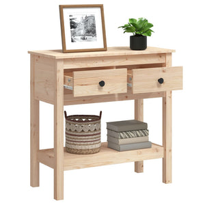 vidaXL Console Table 75x35x75 cm Solid Wood Pine