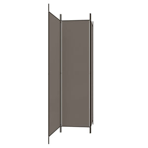 vidaXL 3-Panel Room Divider Anthracite 150x200 cm Fabric