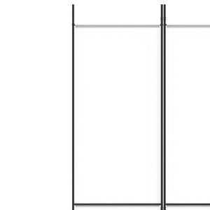 vidaXL 3-Panel Room Divider White 150x220 cm Fabric